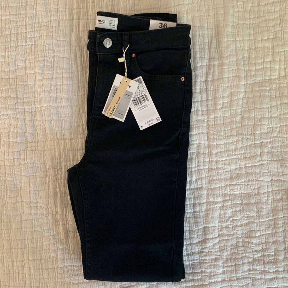 Mango Soho Black Skinny Jeans